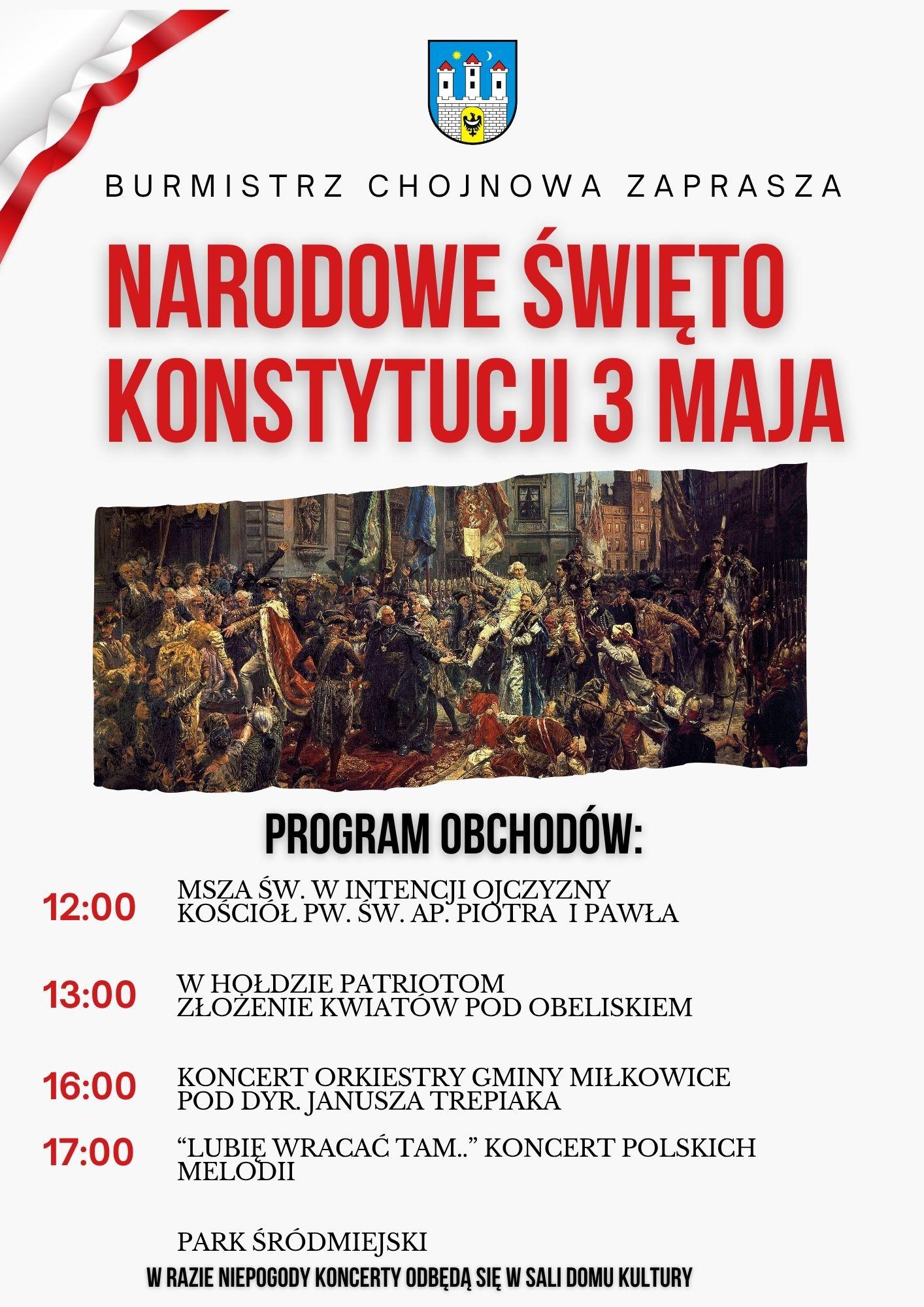 plakat z treścia i zdjęciem